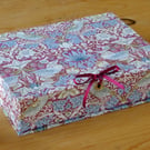 William Morris Box File in Strawberry Thief Petite Plum - Home Office
