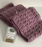 INFINITY SCARF , cowl , neckwarmer .Alpaca blend. Super-soft. Purple. - Image 2