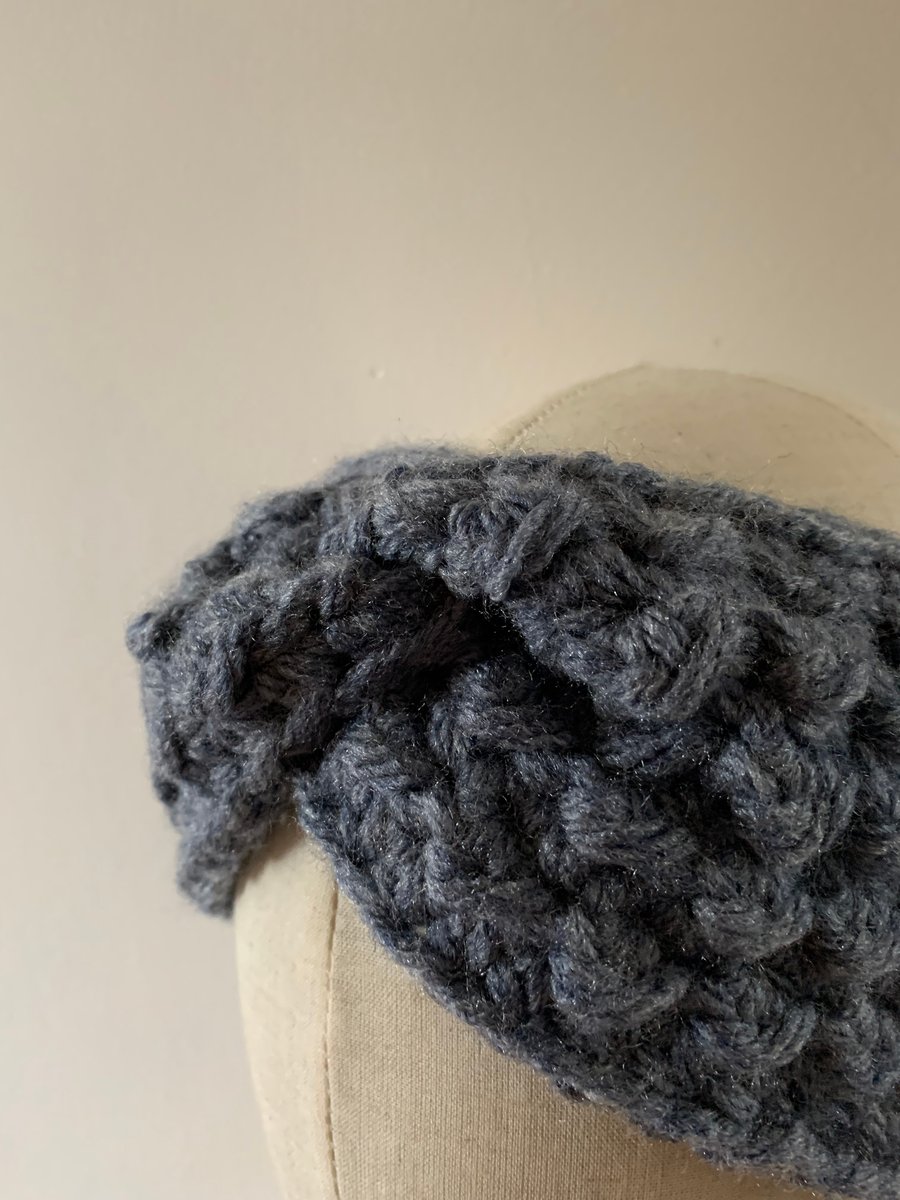 Crocheted ear warmer or headband