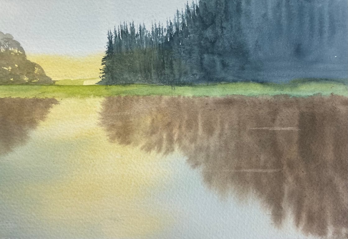 Cod beck - Reflections (Pure Original Watercolour)