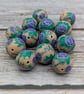 13 Polymer Clay Dragonfly and Rose Beads - Image 6