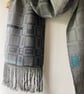 Sea Defences Handwoven Cotton Scarf - Image 4