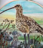 Embroidered curlew picture  - Image 2