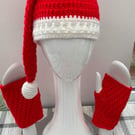 Christmas Hat & Glove Set