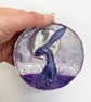 Upcycled embroidered moonlight hare home decoration.  - Image 4