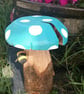 Bee on Blue Toadstool - Image 3