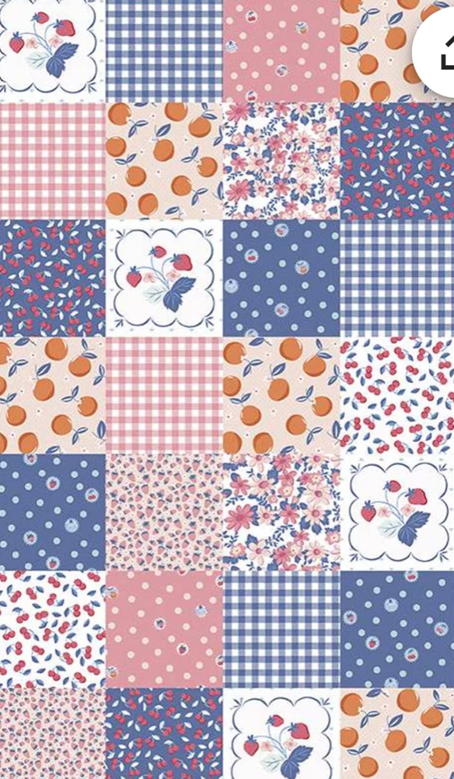 Riley Blake Summer Picnic Fabric Panel