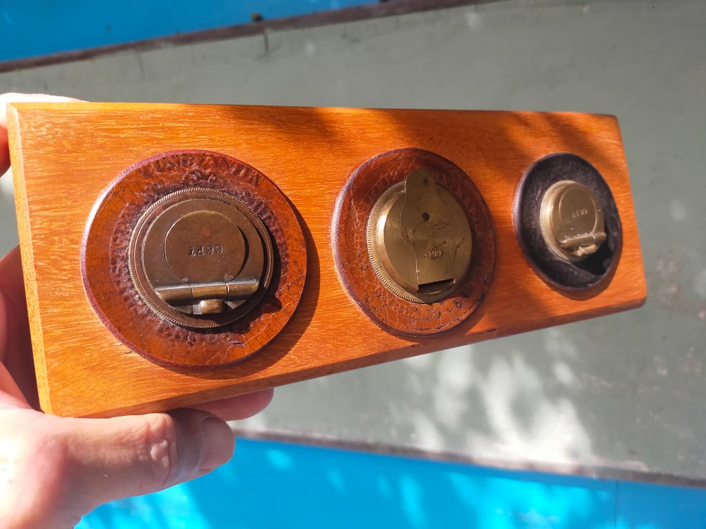 Vintage Tape Measure Key and Letter Rack 6