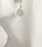 Jadeite and Freshwater Cultured Pearl Earrings - Image 2
