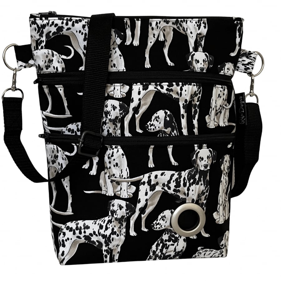 Dog walking bag, Dalmations