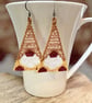 Autumn inspired bead woven Gnome earrings - Image 4