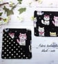 Black Cat Fabric Corner Bookmark , Back to School - Image 3