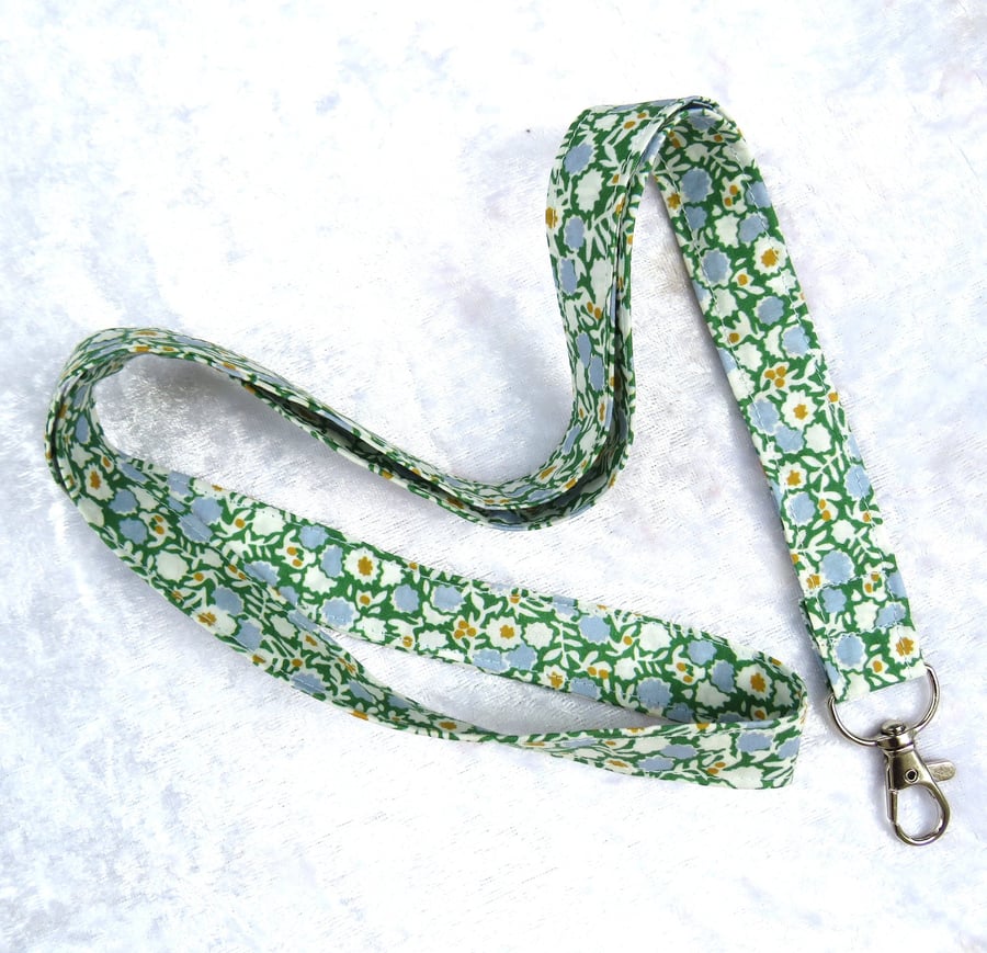 Liberty print Lanyard,  badge holder,  Moroccan flowers