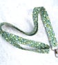 Liberty print Lanyard,  badge holder,  Moroccan flowers
