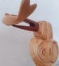 Handmade Carved wooden  kingfisher  - Image 5