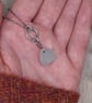 Sea Glass and Recycled Sterling Silver Necklace, White Scottish Sea Glass - Image 3