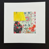 Suzani still life original gouache painting 