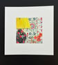 Suzani still life original gouache painting 