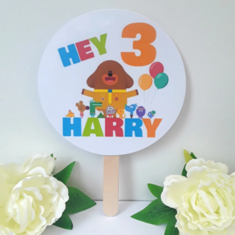 Personalised Hey Duggee inspired cake topper, Hey Duggee party decor  PLEASE NOT