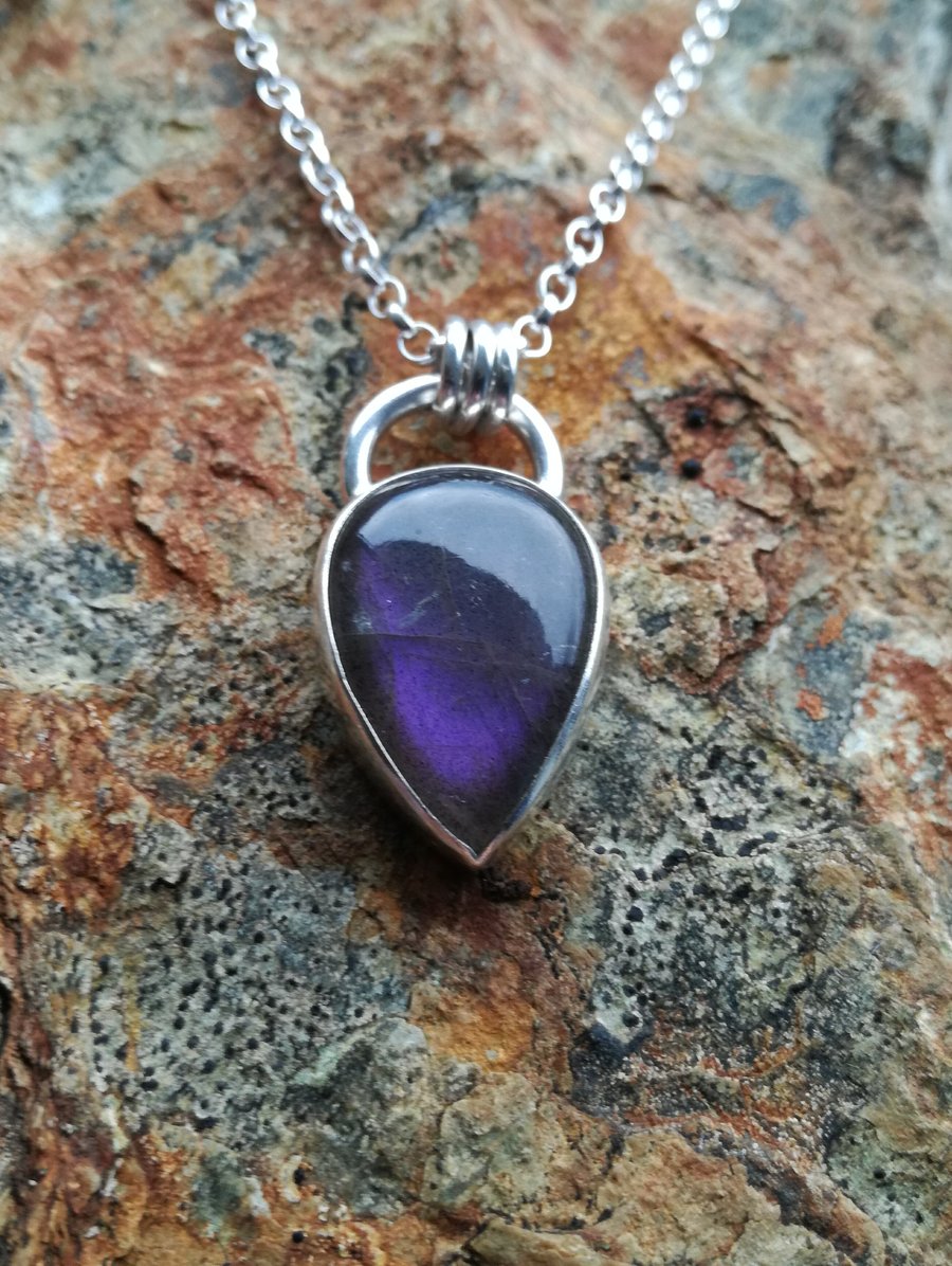 Purple labradorite necklace