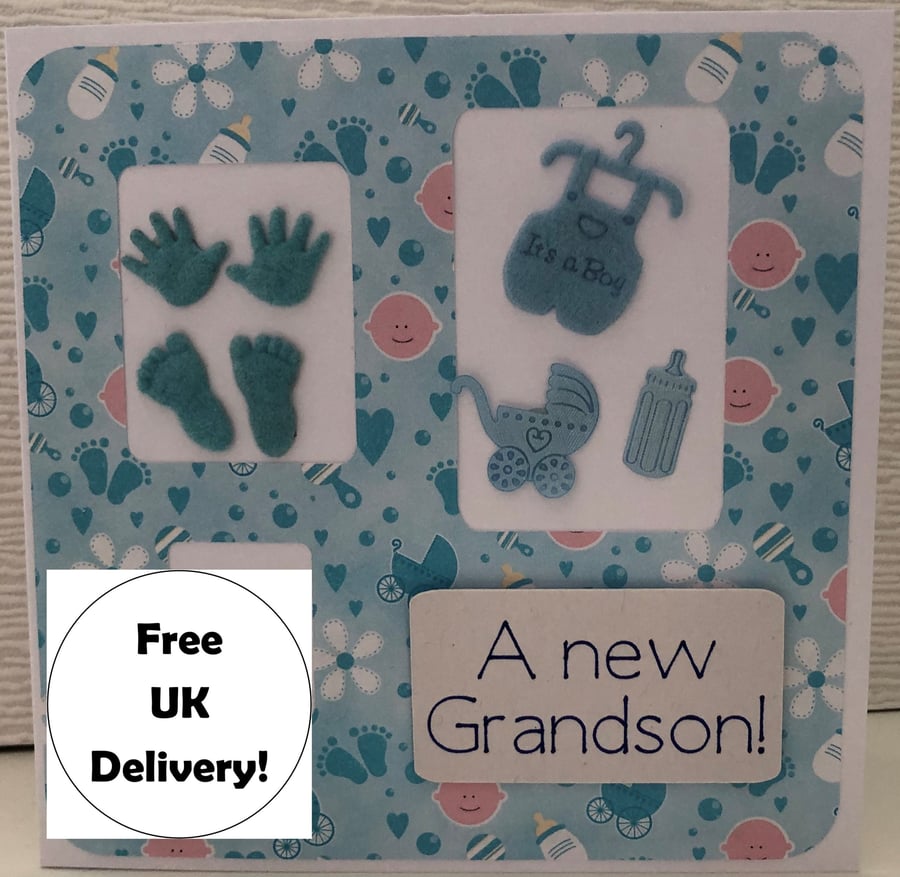New Baby Cards - New ParentGrandparent - Personalised