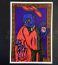 Vampire and a Sphinx Cat - A5 Art Print - Image 2