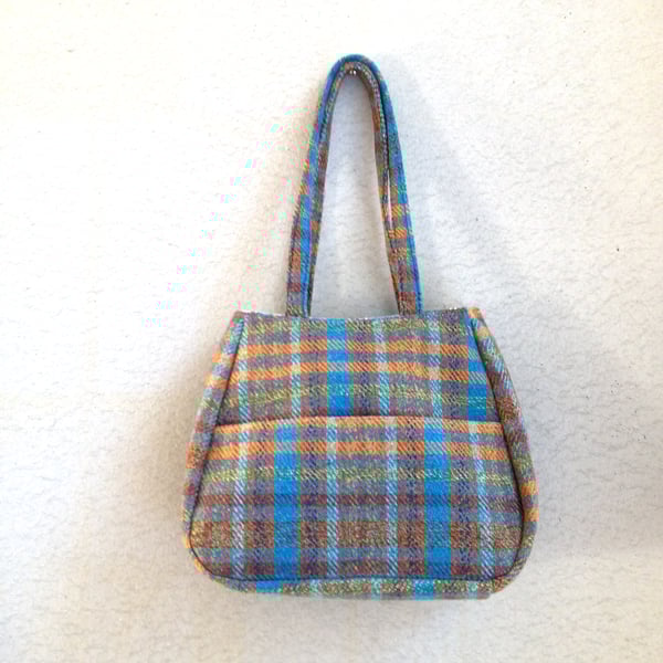 Ethel Wool Tweed Hand or Shoulder Bag