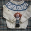 Katie Morag look alike jumper ,Scotland .7-8 years
