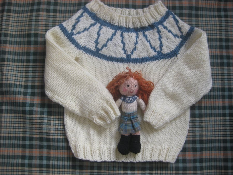 Katie Morag look alike jumper ,Scotland .7-8 years