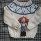 Katie Morag look alike jumper ,Scotland .10-12 years