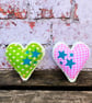 Lavender Love Hearts - Pink Gingham, Green Polka Dot