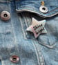 Shine Bright - Polymer Clay Sparkly Pin Badge - Image 1