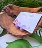 Lilac Acrylic Tiny Hoop Earrings - Image 7