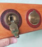Vintage Tape Measure Key and Letter Rack 13 - Image 2