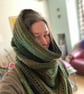 Wild Oleander Crochet Hooded Scarf - Chloro-phyll-phorm  - Image 2