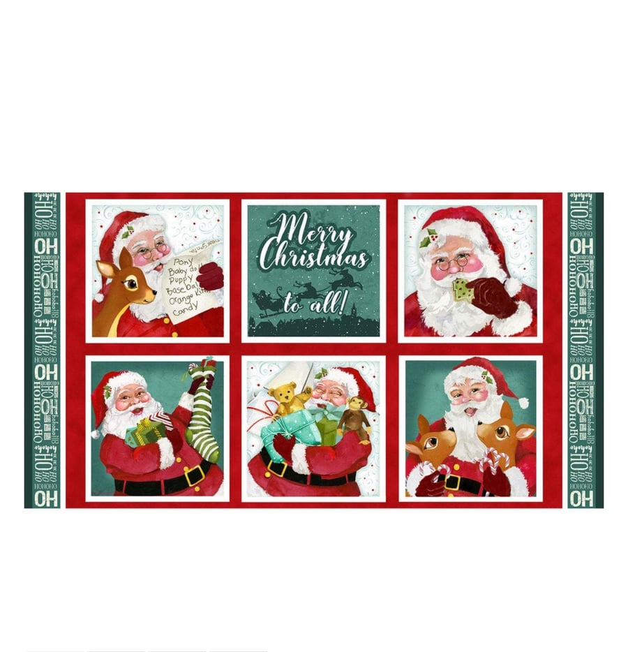 Jolly Ole Soul Santa Panel by Henry Glass