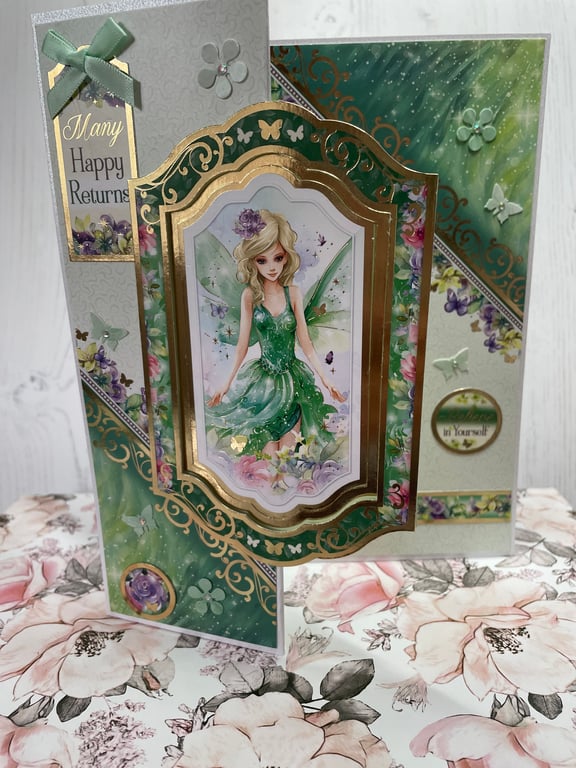 Greeting Card - Fairy Just Believe by Carolee Crafts PB4 - 0018
