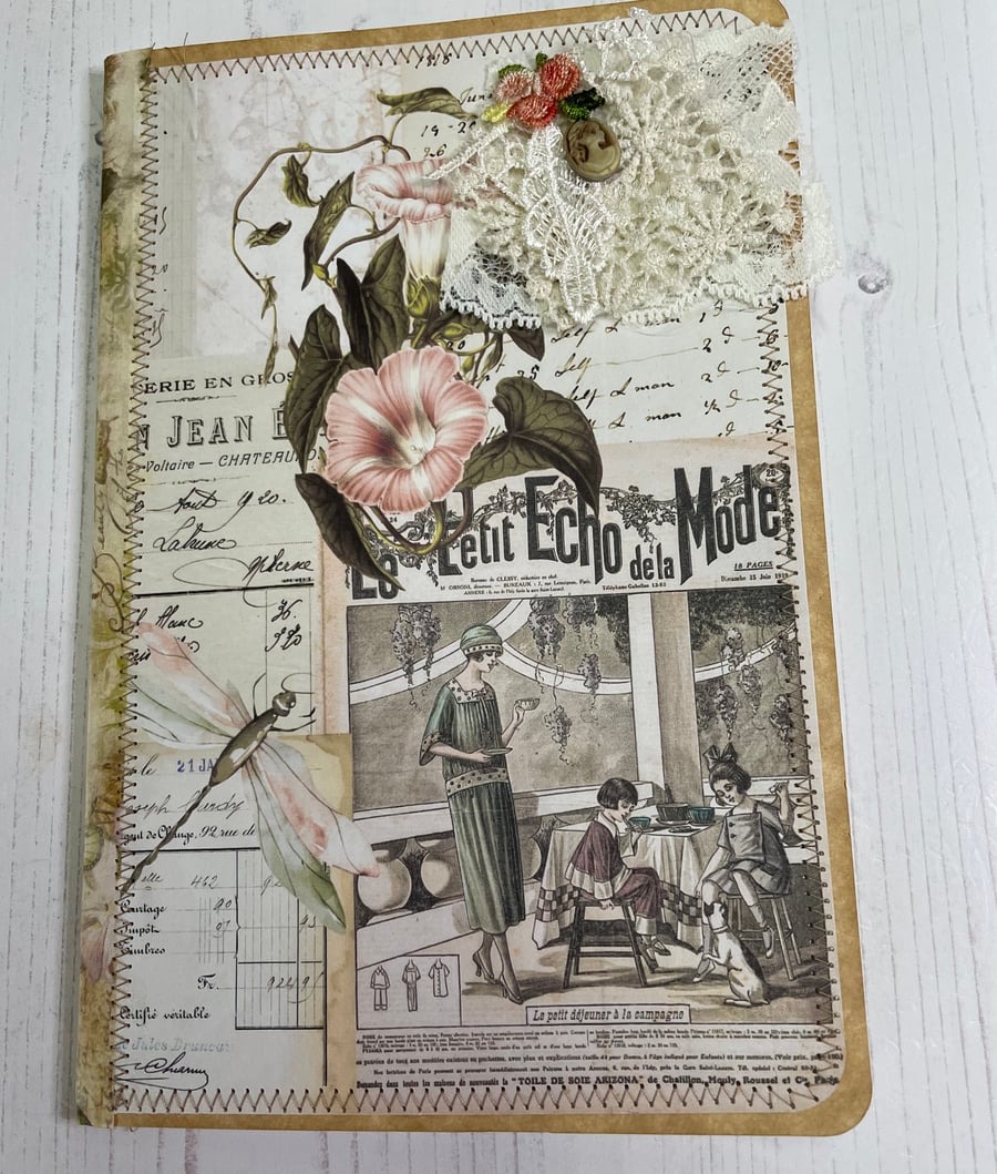 Journal - and Ephemera Set - French Garden by Carolee Crafts PB10 - 0002
