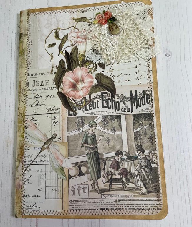 Journal - and Ephemera Set - French Garden by Carolee Crafts PB10 - 0002