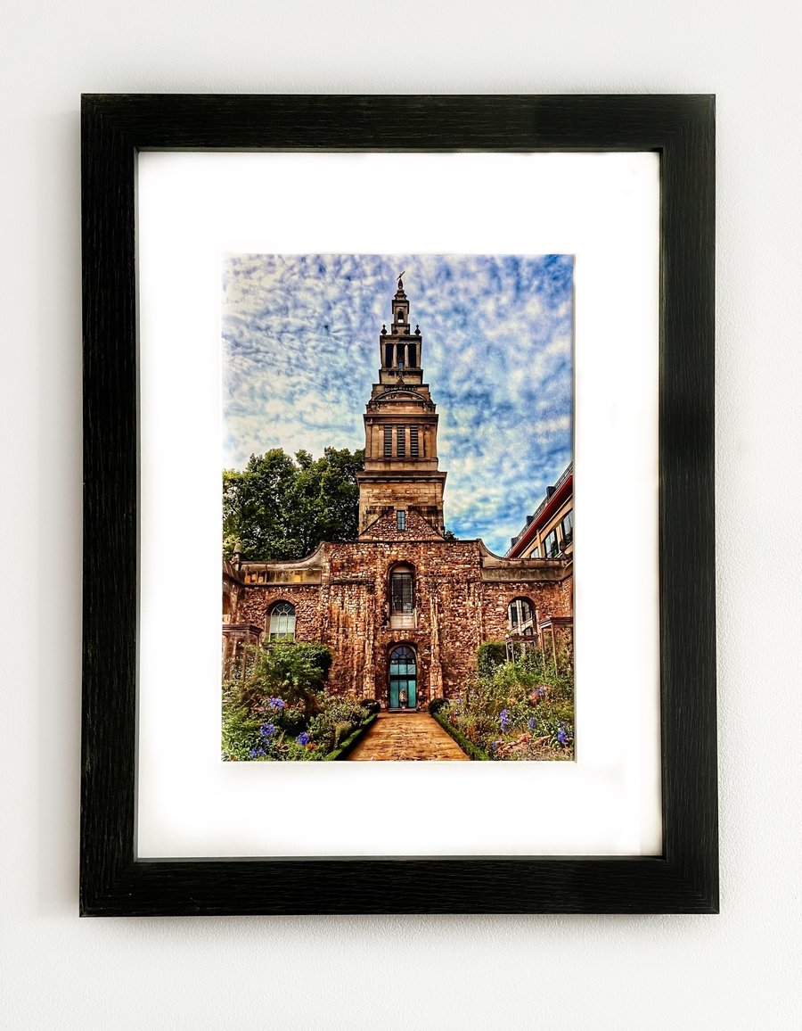 Framed Photo of an Abandoned Church, London