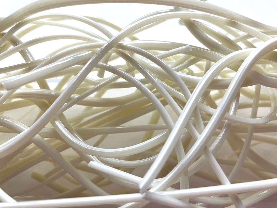 150g French Vanilla Bullseye 90 coe glass Vitrigraph stringers