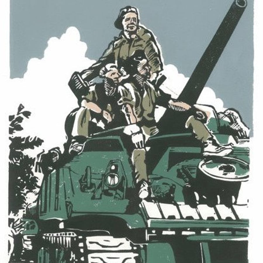 A collection of prints celebrating the 70th D-Day landings anniversary in Norman