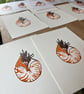 Nautilus Original Handmade Lino Print Mounted - Image 4