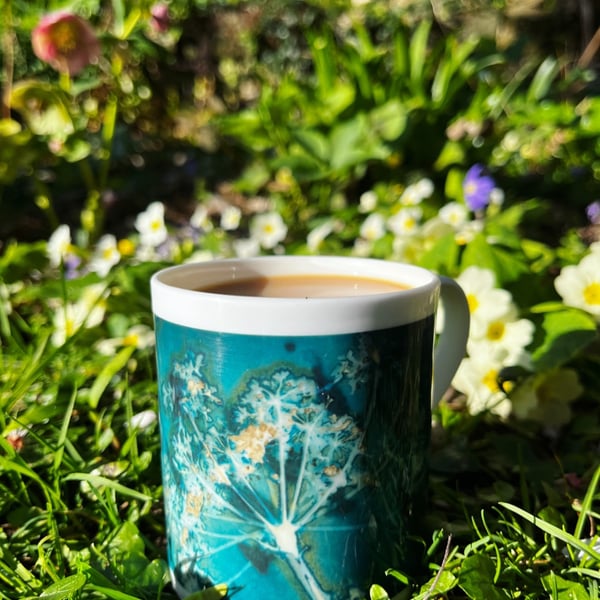 Bone China Cyanotype Cup