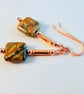 Red Creek Jasper Earrings With Copper - Handmade In Devon - Image 2