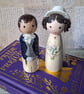 Pride and Prejudice wedding peg doll set.  - Image 2