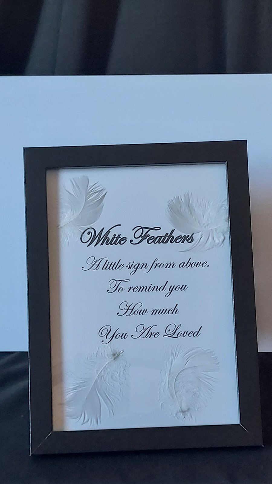 Inspirational rememberance frame