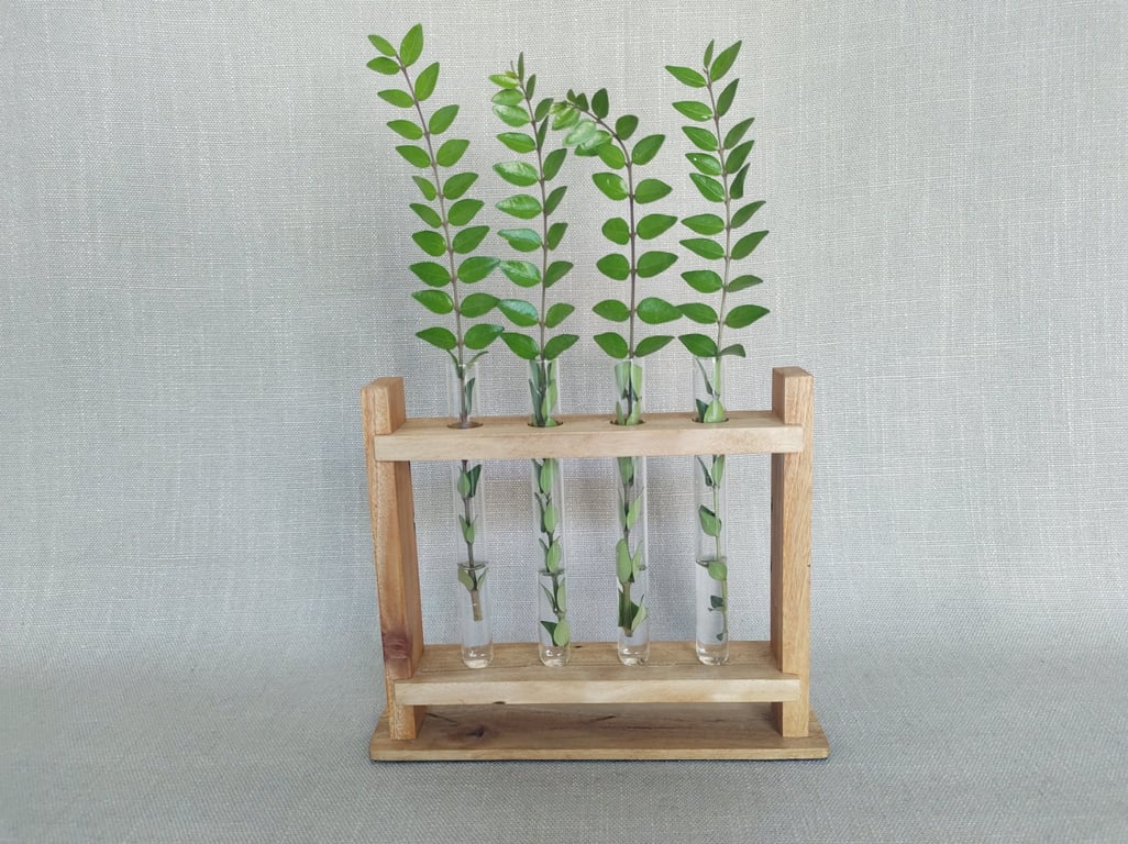 Wooden Propagation Station Upcycled Pallet Board Test Tube Vase