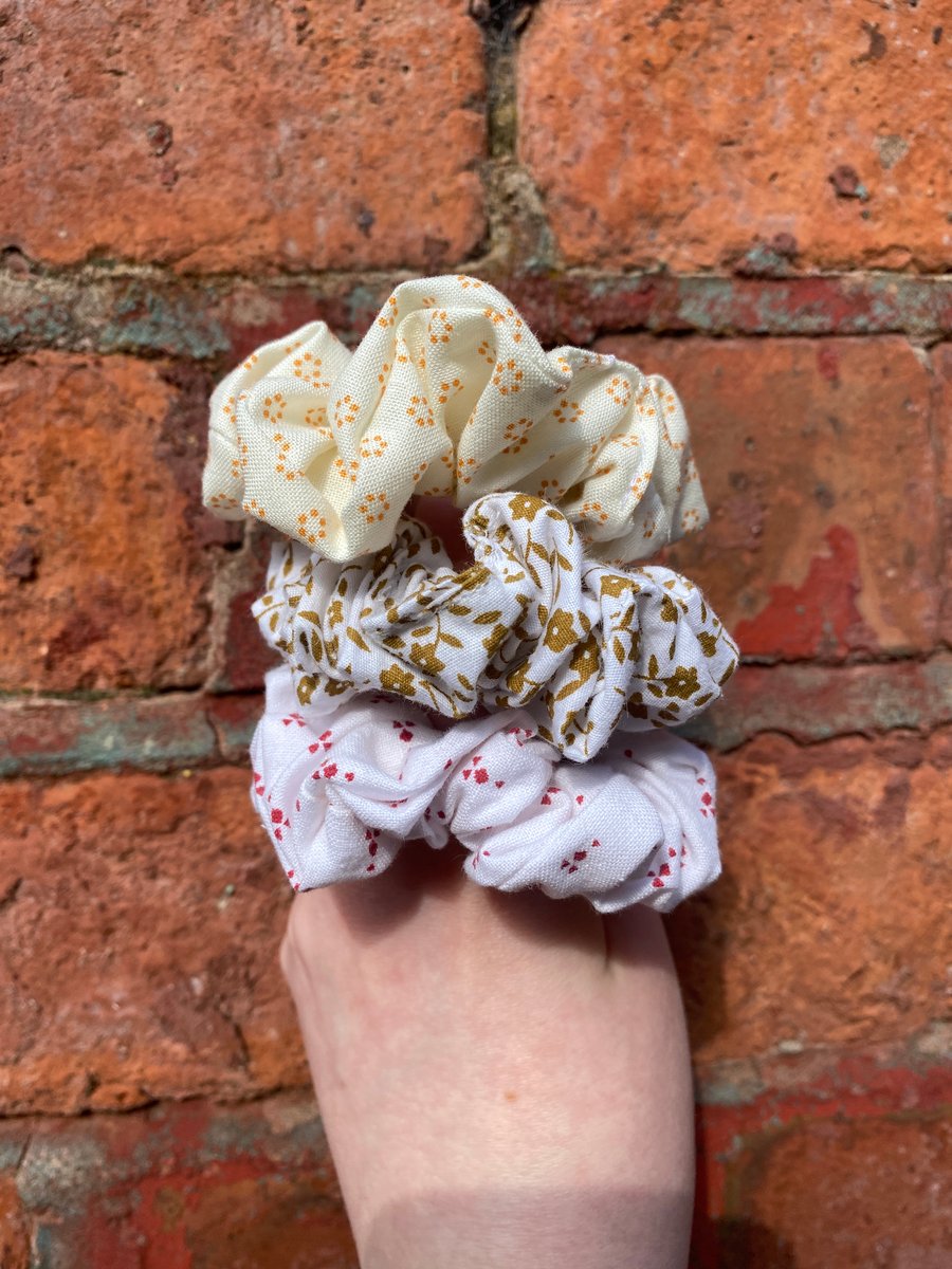 Trio of mini scrunchies
