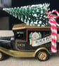 Vintage WHISKY  BLACK BOTTLE  die cast CHRISTMAS decoration - Image 1